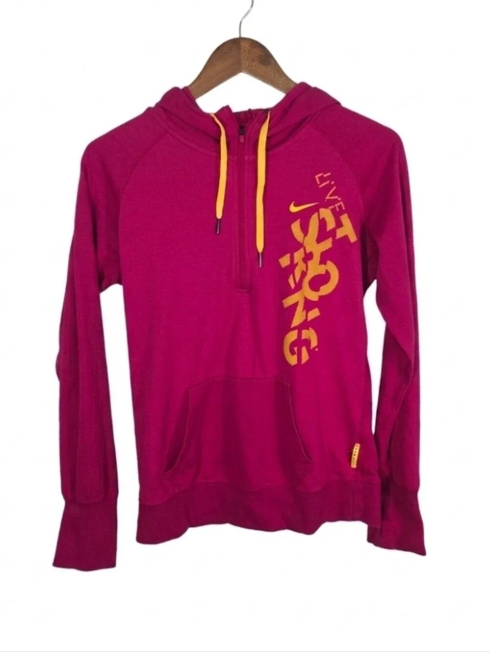 NIKE 1/4 zip hooded sweatshirt